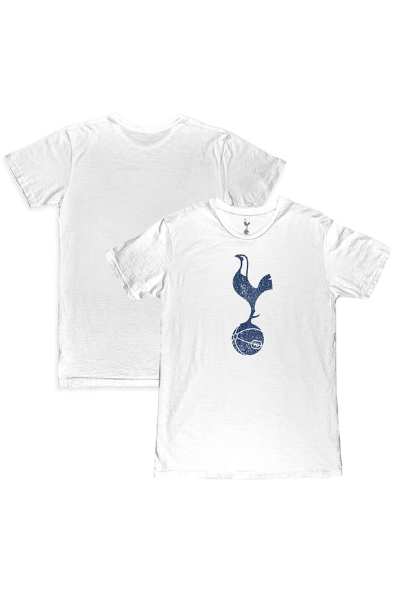 Men's 1863FC White Tottenham Hotspur Mono Crest Slub T-Shirt