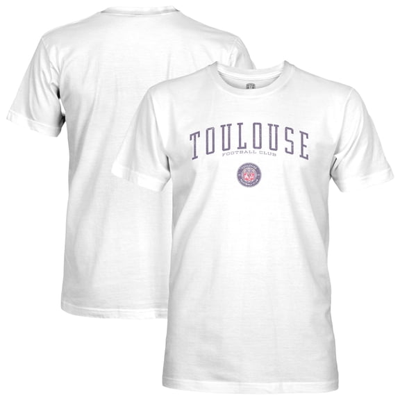 Men's-1863FC White Toulouse Wordmark Cotton Slub T-Shirt