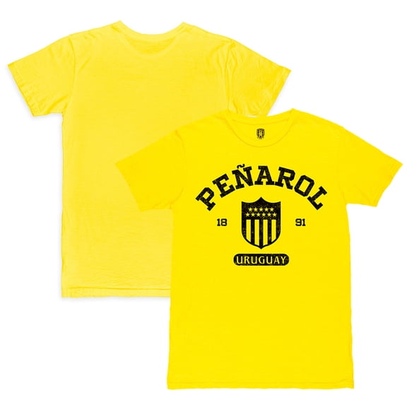 Men's 1863FC Yellow Club Atl-tico Pe-arol Established Slub T-Shirt