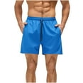 thumbnail image 1 of Men's 2 in 1 Athletic Shorts 5" Inseam Quick Dry Running Short Pants with Compression Liner, Muscle Fit Training Shorts for Workout, Zipper Pockets Elastic Waist, 1 of 7