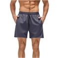 thumbnail image 1 of Men's 2 in 1 Athletic Shorts 5" Inseam Quick Dry Running Short Pants with Compression Liner, Muscle Fit Training Shorts for Workout, Zipper Pockets Elastic Waist, 1 of 7