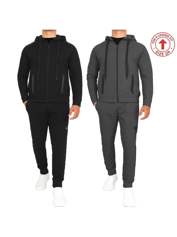 Men's 2-PACK Tech Fleece Hoodie & Jogger Set (Sizes, S to 3XL)