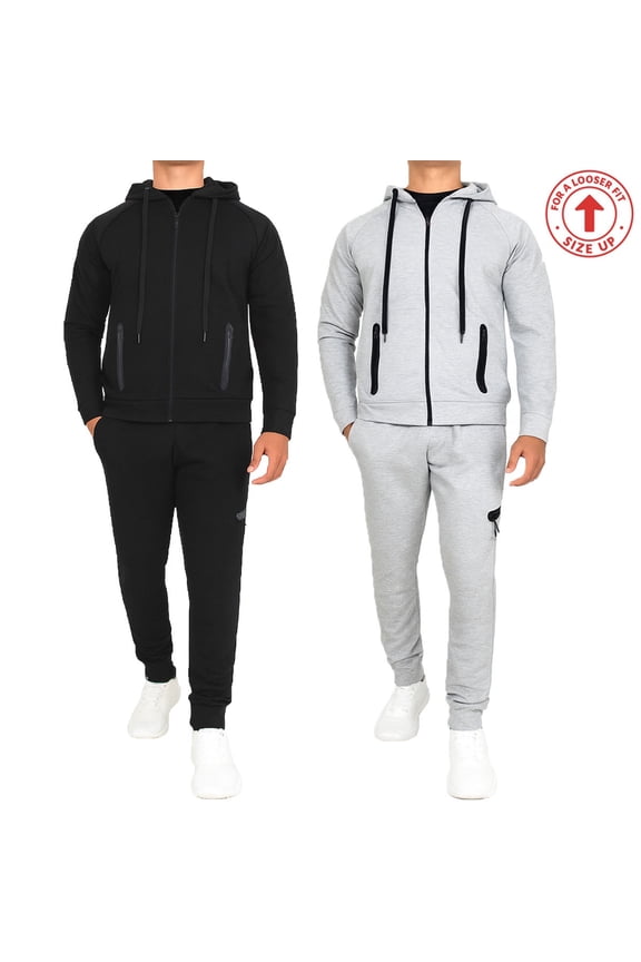 Men's 2-PACK Tech Fleece Hoodie & Jogger Set (Sizes, S to 3XL)