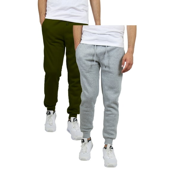 Men's 2 Pack Fleece Jogger Sweatpants
