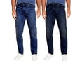 thumbnail image 1 of Men's 2-Pack Flex Stretch Slim Straight Jeans with 5 Pocket (Sizes, 30-42), 1 of 7