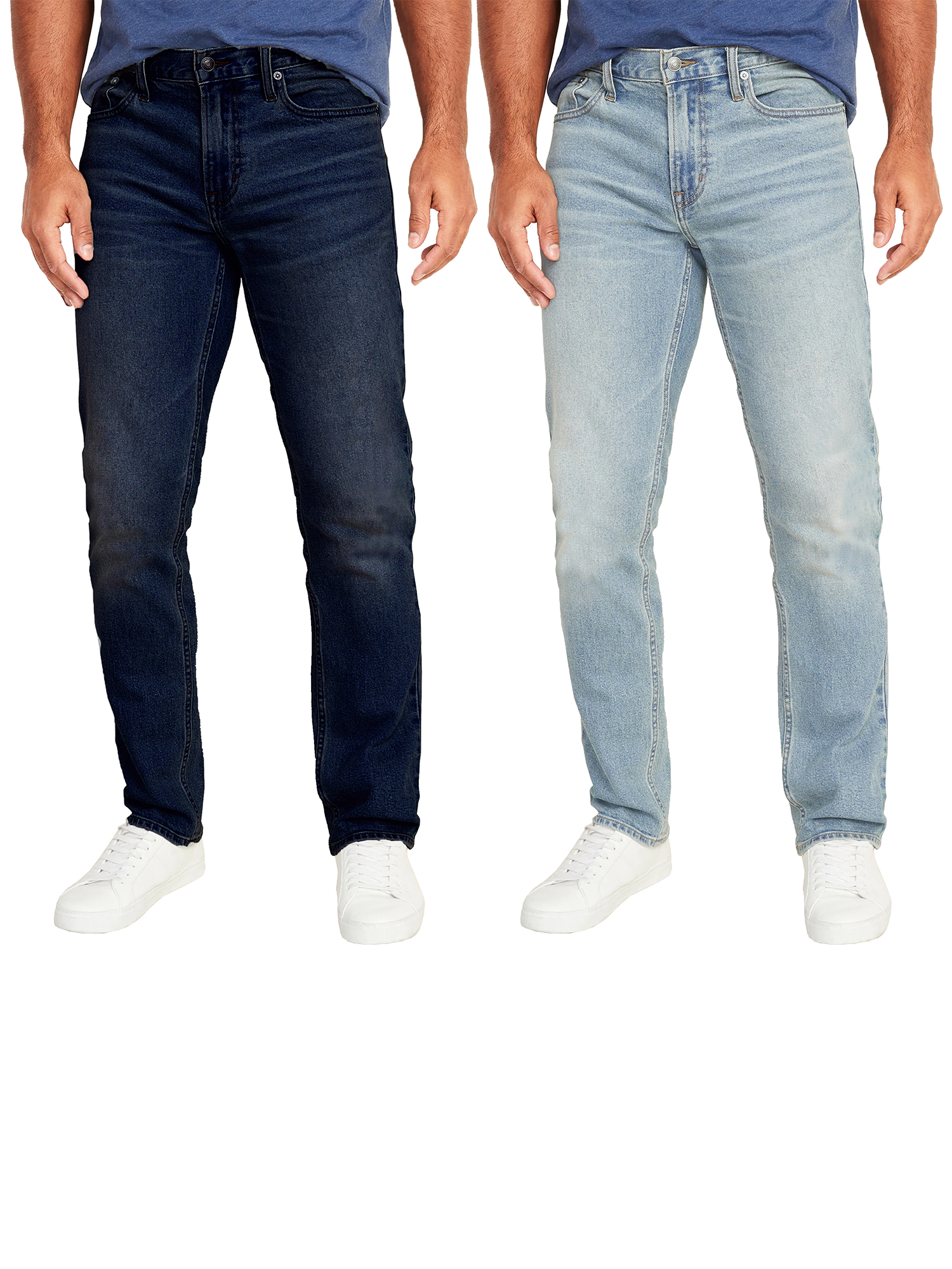 Color men's slim jeans