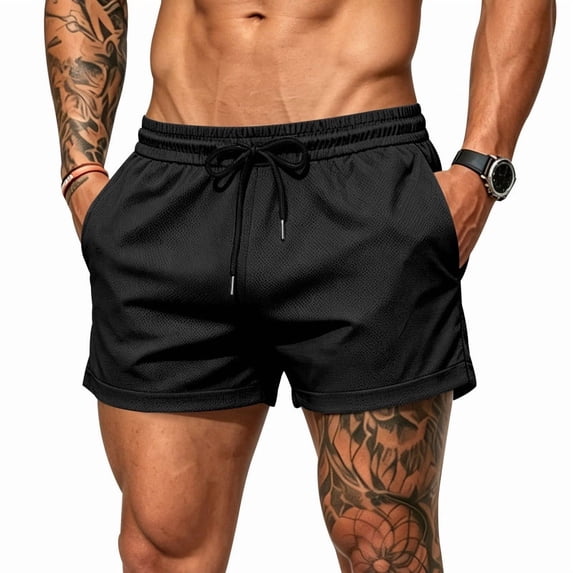 Men's 2 Pack Gym Workout Shorts Athletic 3 Inch Running Shorts 3XL