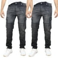 thumbnail image 1 of Men's 2-Pack Stretch Cargo Pocket Jeans - Classic Denim Look with Flexibility & Comfort (Sizes: 30-42), 1 of 5