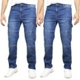 thumbnail image 1 of Men's 2-Pack Stretch Cargo Pocket Jeans - Classic Denim Look with Flexibility & Comfort (Sizes: 30-42), 1 of 5