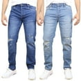 thumbnail image 1 of Men's 2-Pack Stretch Ripped Jeans - Denim Look with Flexibility & Comfort (Sizes: 30-42), 1 of 5