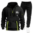 thumbnail image 1 of Men's 2 Pack Sweatsuit Casual Outfit Set Jogging Suit Hoodies Sports Sweatshirt Set Tracksuit Athletic Pullover, 1 of 2