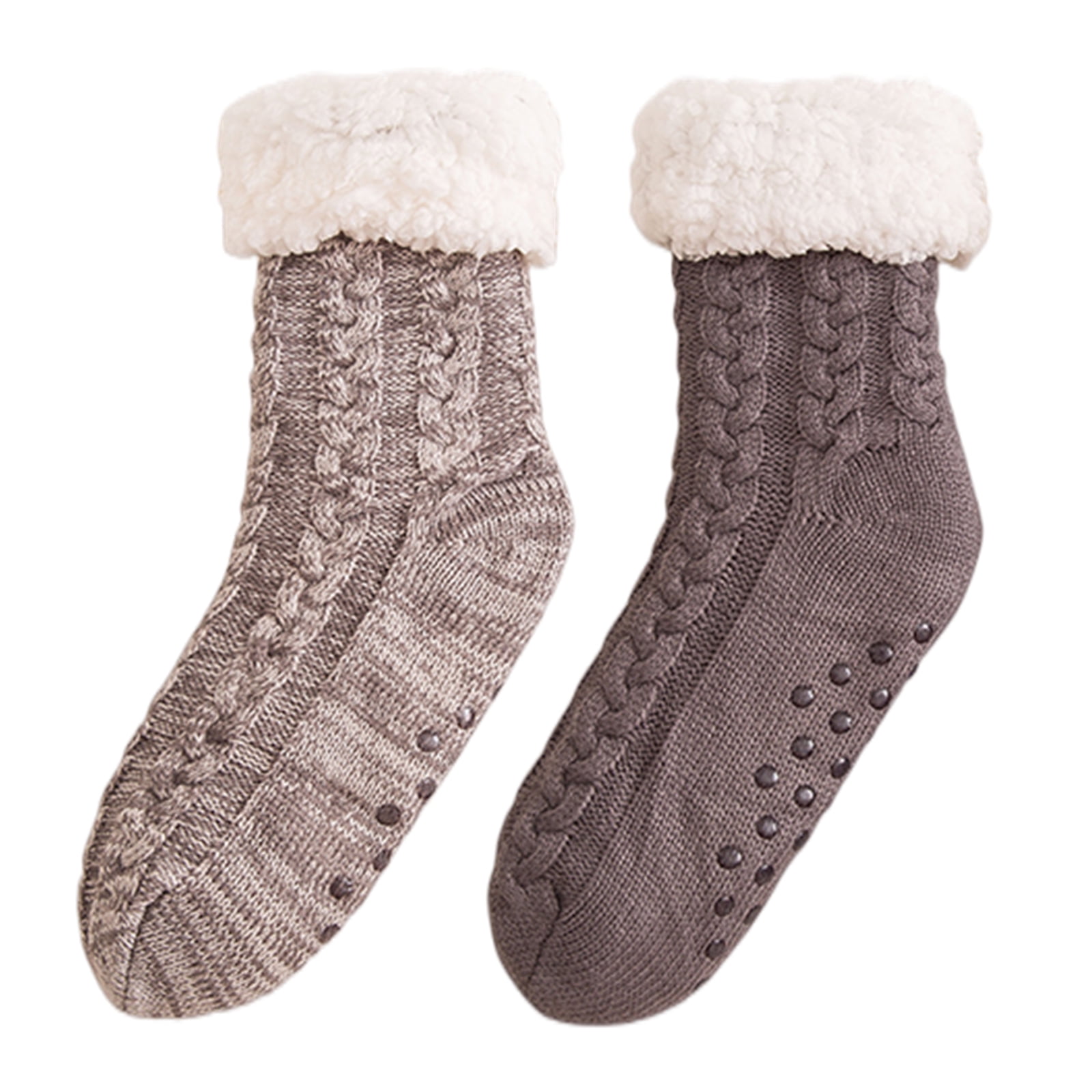 Up To 63% Off Cozy Nights Sherpa Fleece Lined Slipper Socks | Groupon