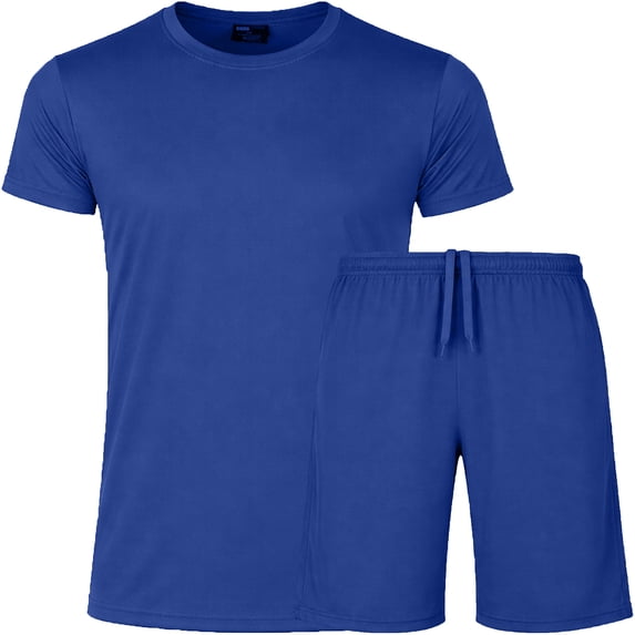 Men’s 2 Piece Athletic Tee & Short Active Set (S-2XL)