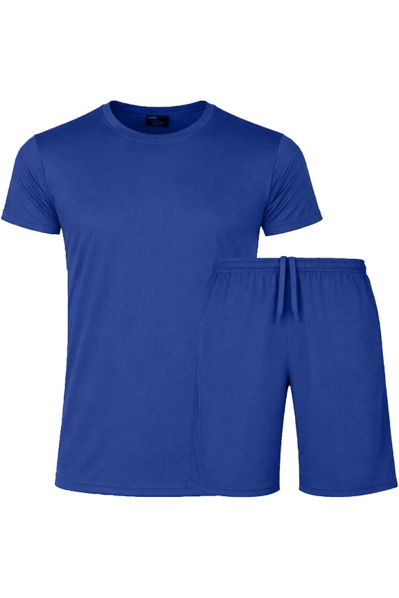 Men’s 2 Piece Athletic Tee & Short Active Set (S-2XL)