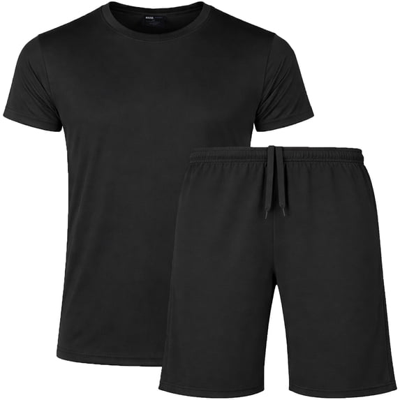 Men’s 2 Piece Athletic Tee & Short Active Set (S-2XL)