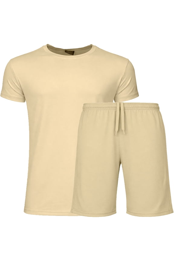 Men’s 2 Piece Athletic Tee & Short Active Set (S-2XL)