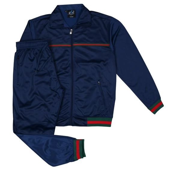 Men's 2 Piece Designer Fashion Activewear Jogging Track Suit