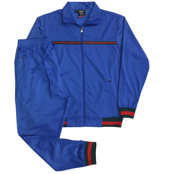 Men's 2 Piece Designer Fashion Activewear Jogging Track Suit