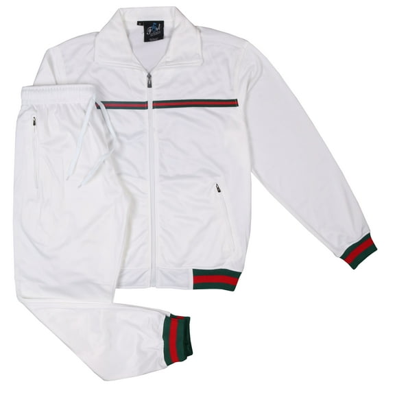 Men's 2 Piece Designer Fashion Activewear Jogging Track Suit