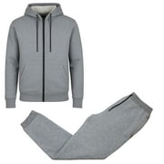 GALAXY BY HARVIC Men's 2-Piece Fleece-Lined Full Zip Hoodie & Jogger Set