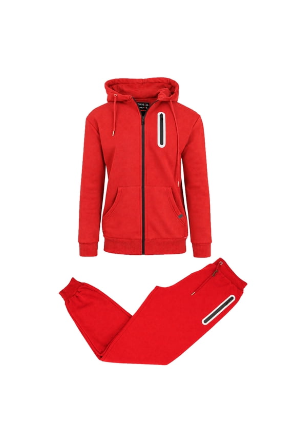 Men's 2-Piece Fleece-Lined Full Zip Hoodie & Jogger Set