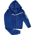 thumbnail image 1 of Men’s 2-Piece Fleece Sweatsuit Tech Performance Heavy Winter Sweat Jacket & Fleece Pants, 1 of 3