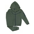 thumbnail image 1 of Men’s 2-Piece Fleece Sweatsuit Tech Performance Heavy Winter Sweat Jacket & Fleece Pants, 1 of 2