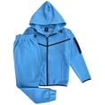 thumbnail image 1 of Men’s 2-Piece Fleece Sweatsuit Tech Performance Heavy Winter Sweat Jacket & Fleece Pants, 1 of 3