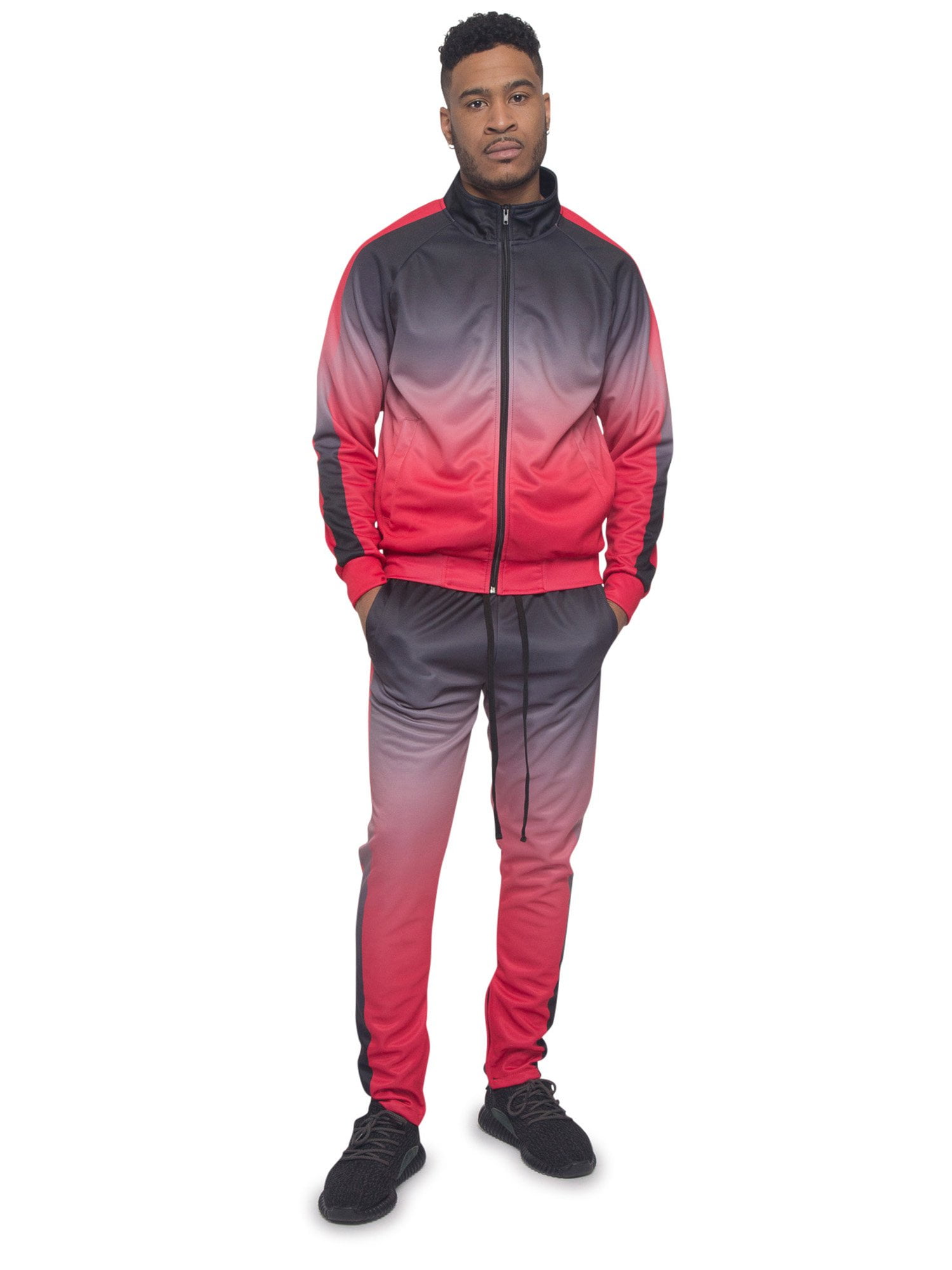 G-Style USA Men's Accented Bandana Paisley Tracksuit Set ST804