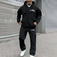 thumbnail image 1 of Men's 2 Piece Outfits Full Zip Sports Jogging Suits Sets Athletic Running Sweatsuits with Zip Pockets Jogging Athletic Suit Sets, 1 of 4