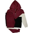 thumbnail image 1 of Men’s 2-Piece Quarter Zip Fleece Hoodie Sports Fleece Sweatsuit Heavy Winter Sweat Jacket & Fleece Pants, 1 of 4