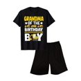 thumbnail image 1 of Men's 2 Piece Short Sets Graphic Print Short Sleeve T Shirts and Drawstring Shorts Clothing Set Black B L, 1 of 7