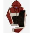 thumbnail image 1 of Men's 2-Piece Sweatsuit Color Block Fleece Sweat Jacket and Jogger Sweatpants jogging Fleece suit, 1 of 11