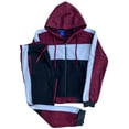 thumbnail image 1 of Men's 2-Piece Sweatsuit Color Block Fleece Sweat Jacket and Jogger Sweatpants jogging Fleece suit, 1 of 4