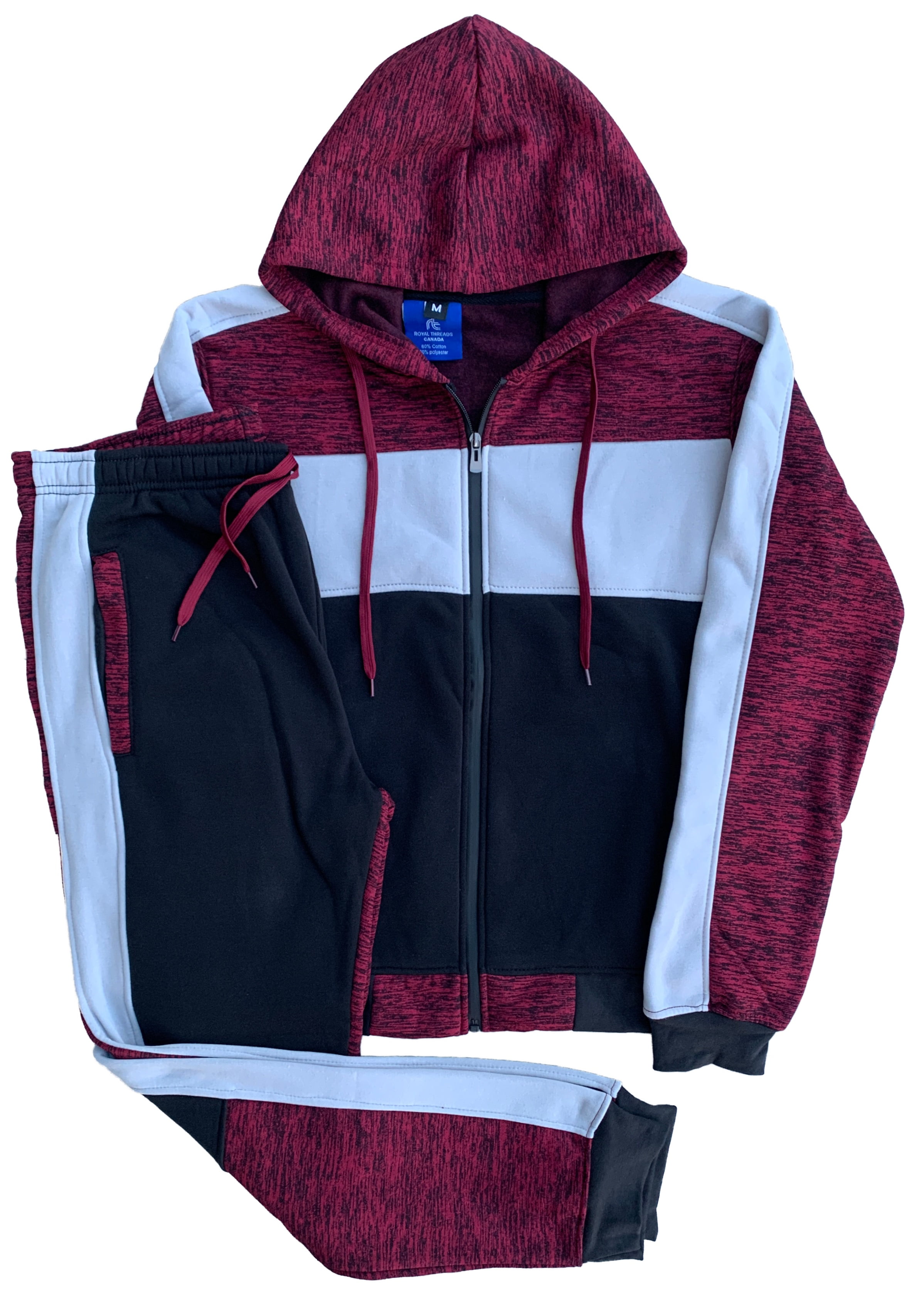 Cotton Tracksuit Piece Men Women Raw Hem Hoodies And Flare