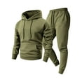 thumbnail image 1 of Men's 2 Piece Sweatsuit Set Lightweight Casual Hoodies Sweatshirt Elastic Waist Joggers Sweatpants Tracksuit Outfits with Pocket, 1 of 3