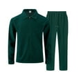 thumbnail image 1 of Men’s 2-Piece Tracksuit Set, Zipper Jacket with Long Sleeve and Drawstring Pants, Casual Athletic Sportswear Outfit, 1 of 4