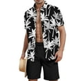 thumbnail image 1 of Men's 2 Piece Vacation Beach Outfits Floral Button Down Shirt and Shorts Sets, 1 of 4