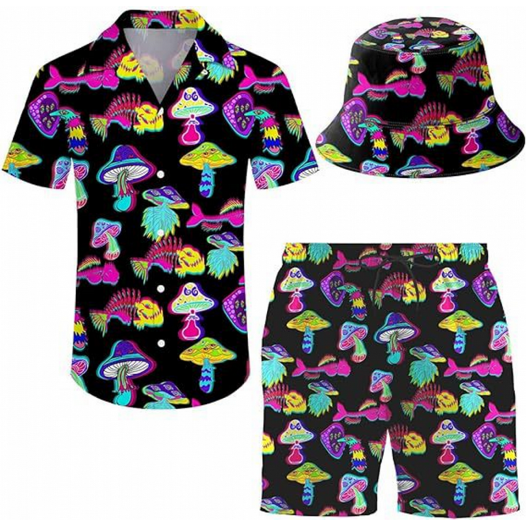 Hawaiian Beach Party Shirt and Short Set Hawaiian Beach Party Shirt and Short Set