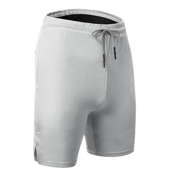 Men's 2 in 1 Casual Sports Quick Dry Running Shorts Compression Gym Workout Training Liner Pocket Pants (XS-XL)