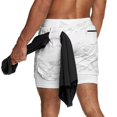 thumbnail image 1 of Men's 2-in-1 Mesh Workout Shorts, Breathable Running and Basketball Style, 1 of 4