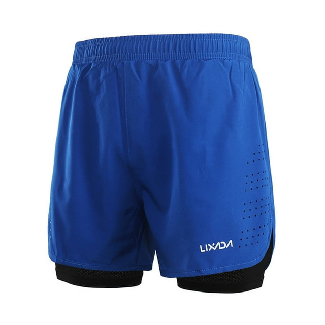 Men's 2in1 Running Shorts Quick Drying Breathable Active Training