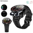 thumbnail image 1 of Men’s 2-in-1 Smartwatch with Built-in Earbuds – 1.46" Round Display, Wireless Calling, Fitness Tracker, Multi-Sport Modes, NFC, Compatible with iOS & Android, Black Wearable Gift, 1 of 11