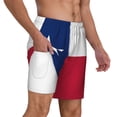 thumbnail image 1 of Men's 2 in 1 Swim Trunks with Compression Liner Colorado Texas Flag Quick Dry Beach Shorts, 1 of 6