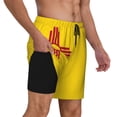 thumbnail image 1 of Men's 2 in 1 Swim Trunks with Compression Liner New Mexico Quick Dry Beach Shorts, 1 of 6