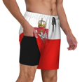 thumbnail image 1 of Men's 2 in 1 Swim Trunks with Compression Liner Poland Quick Dry Beach Shorts, 1 of 6