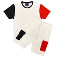 thumbnail image 1 of Men’s 2-piece Crew neck T-Shirt with Matching Cargo Shorts Set, 1 of 3