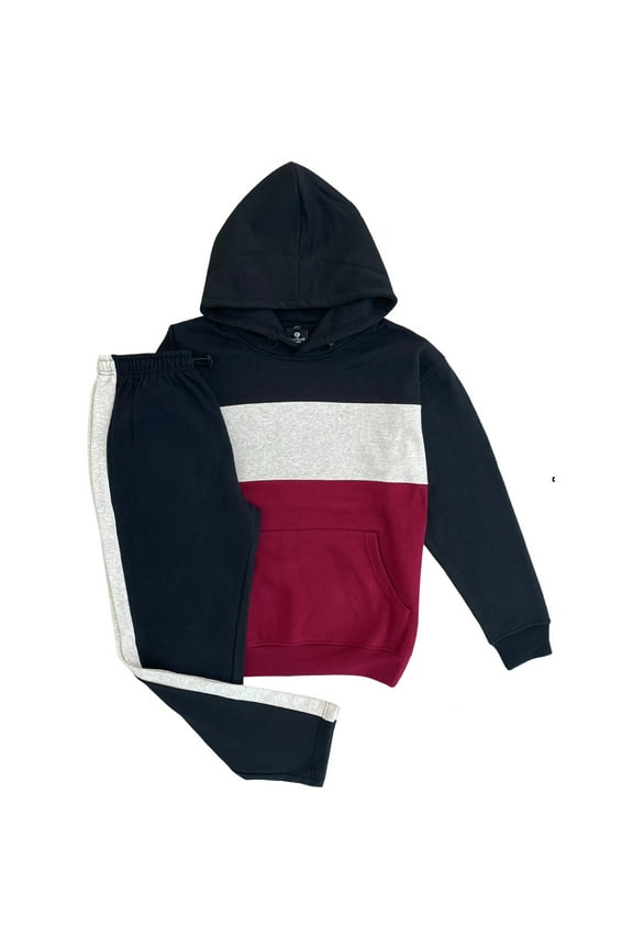 Men’s 2-piece Heavy Duty Pullover Hoodie suit with standard matching Sweatpants