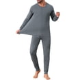 thumbnail image 1 of Men's 2-piece Long Underwear Set Base Layer Top and Bottom S Dark Gray, 1 of 5
