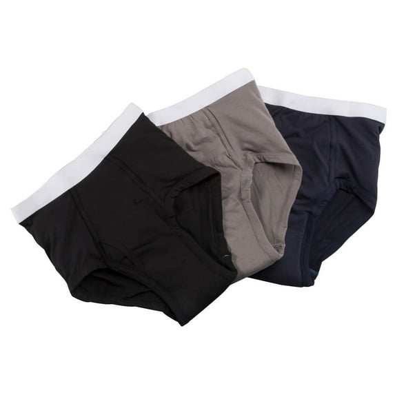 Men's 20 oz. Incontinence Briefs, 3-Pack, Assorted Colors